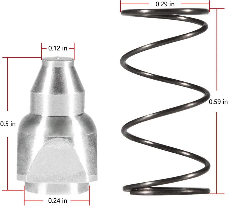 YMT Replacement Valve & Spring Set Perfect Suitable for Evinrude Johnson 25 35 40 50 HP 1989-2004, Comparable to OEM Part Number 0335134 335134 435567 - Image 2